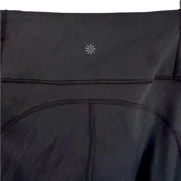 Athleta All In Capri Leggings Zip Pocket Drawstring High Waist Black Size Small - Picture 7 of 9